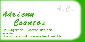 adrienn csontos business card